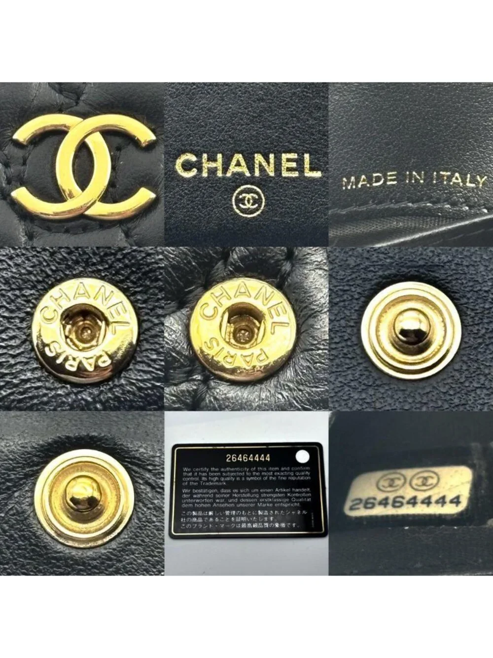 Chanel Wallet Camellia Stitch Trifold
